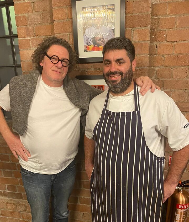 Marco Pierre White dines at his Swansea restaurant