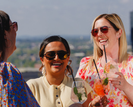 Guests enjoying a spritz