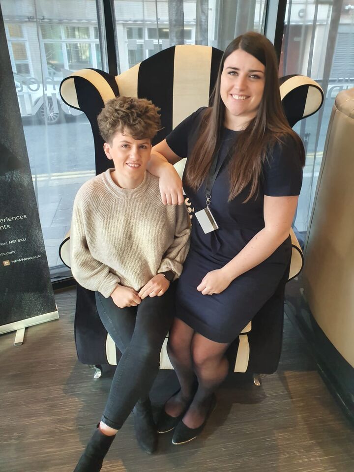 Emma Stockwell, Reservations Executive, and Cassandra Mercer, Sales and Events Co-ordinator, from MPW Steakhouse Newcastle